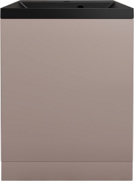 Style Line Тумба с кварцевой раковиной антрацит Моно 50 санд пудровый – фотография-1